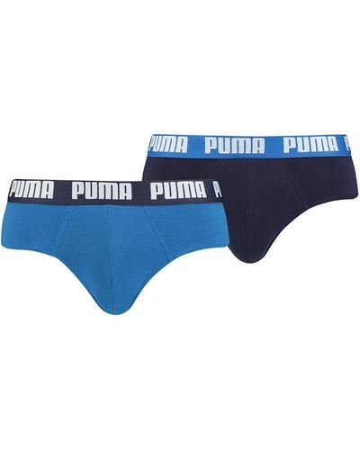 PUMA Basic Brief Slip 8 Pack - Blauw