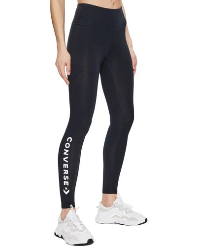 Converse LEGGING WORDMARK BLACK L - Bleu