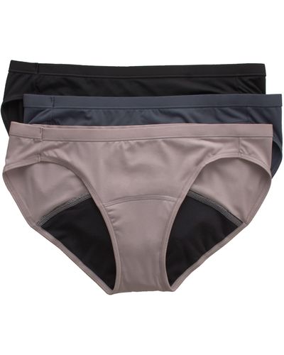 Hanes Fresh & Dry Moderate Period 3-pack Bikini Underwear - Multicolor