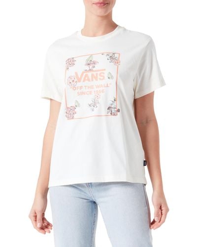 Vans Fungi Floral Bff Tee T-shirt - Wit