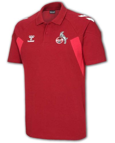 Hummel 1. FC Köln Travel Polo Jersey rot Effzeh Poloshirt Fan Jersey