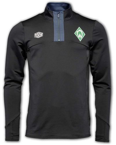 Umbro SV Werder Bremen Quarter Zip Top Trainingssweat schwarz/grün