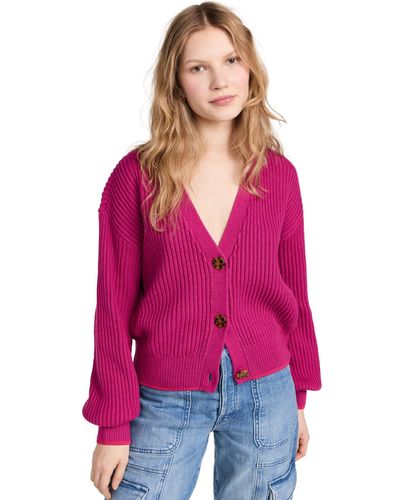 Scotch & Soda Boxy-fit Cardigan Jumper - Pink