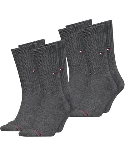 Tommy Hilfiger Sports Socks Pack Of 4 Sports Socks Running Socks Leisure 85% Cotton Black White Grey 39-42 43-46 47-49