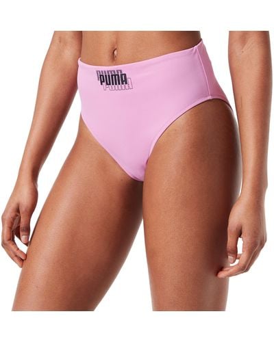PUMA Swimwear High Waist Brief - Rosa