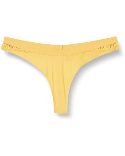 Triumph Aura Spotlight High Leg String Underwear - Yellow
