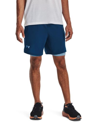 Under Armour Launch Run 7-inch 2-in-1 Shorts, - Blue