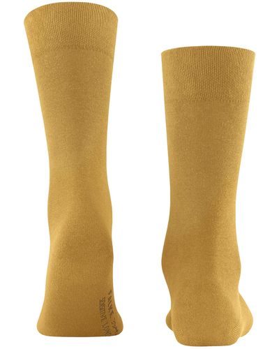 FALKE Socken Sensitive London M SO Baumwolle mit Komfortbund 1 Paar - Gelb