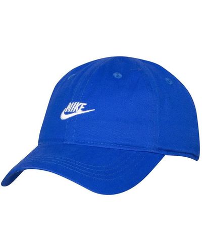 Nike Geborduurde Swoosh Logo Katoen Curve Brim Cap - Blauw