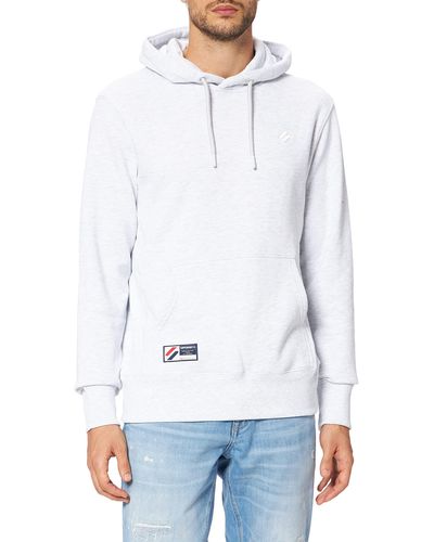 Superdry Code Essential Hood Hooded Sweatshirt - Weiß