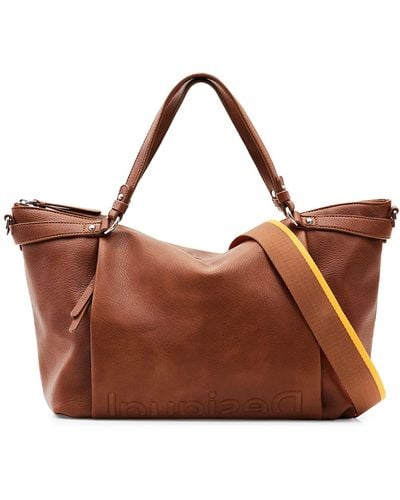 Desigual Accessories Pu Hand Bag - Brown