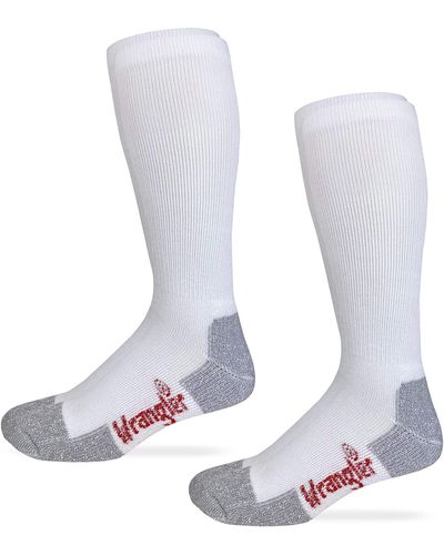 Wrangler Riggs S Cotton Over The Calf Work Boot Socks 2 Pair Pack - White