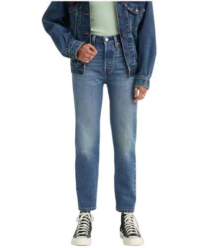 Levi's 501® Crop Jeans,Stand Off,26W / 26L - Blau