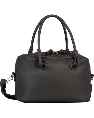 Tom Tailor Bags Olivia Bowling Bag Handtasche Mittelgroß Grau - Schwarz