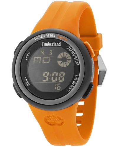 Timberland Wilmington S Digital Quartz Watch With Silicone Bracelet 15007jpbu-02p - Orange