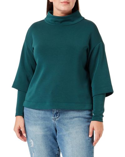 S.oliver Sweatshirt Langarm Green 46 - Grün