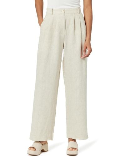 The Drop Amalia Relaxed Pleated Pants - Natural