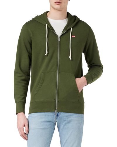 Levi's Zip Up Sweatshirt - Grün