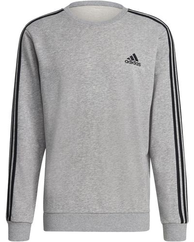 adidas 3 Stripes Sweater Sweatshirt Pullover - Grau