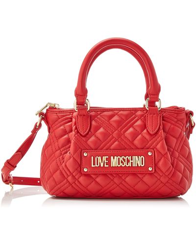 Love Moschino Borsa Quilted Pu Rosso Umhngetasche - Rot