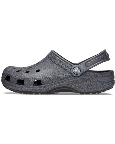 Crocs™ S Classic Slides Sandals Metallic 7 Uk - Black