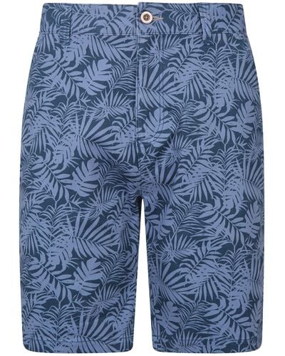 Mountain Warehouse Organic Woods Chino Shorts - Leicht, atmungsaktiv, LSF 50, viele Taschen, Kurze Hose - Ideal für - Blau