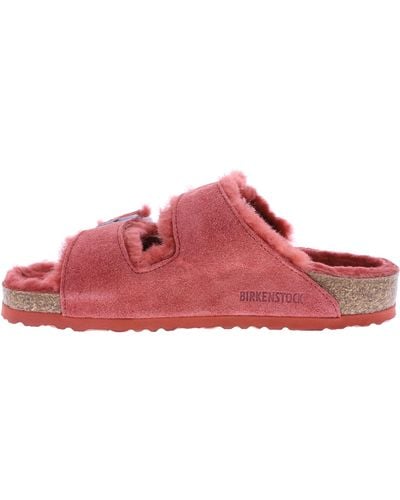 Birkenstock / Modell: Arizona mit Lammfell/Sienna Red Leder/Weite: Normal / 1025665 / - Rot