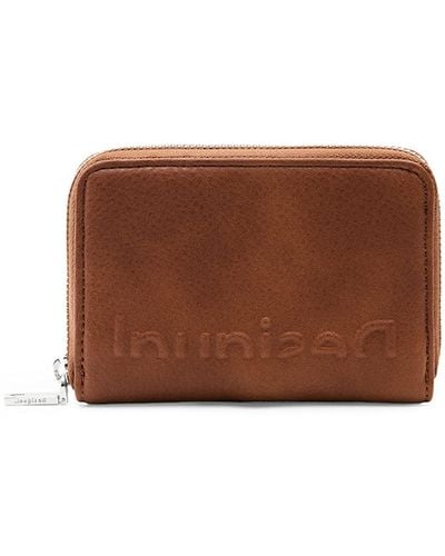 Desigual Leather-effect Wallet Smartphone Holder - Brown