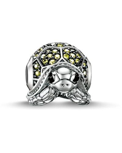 Thomas Sabo Bead Tortue Argent Sterling 925, Noirci - Multicolore