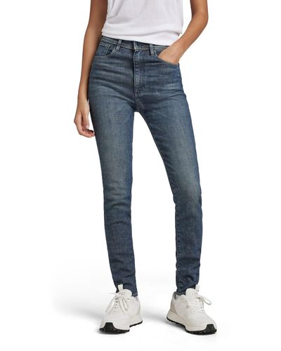 G-Star RAW Jeans Kafey Ultra High Skinny Para Mujer - Azul