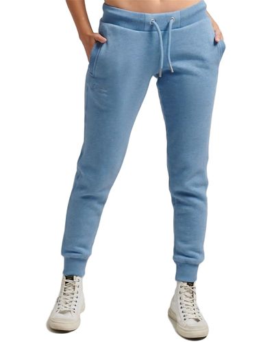 Superdry S Jogging Trousers Blush Blue Xs