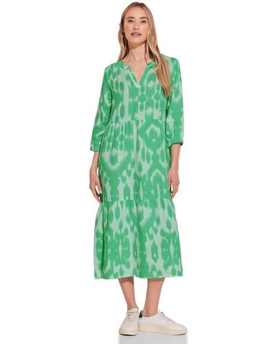 Street One Tunika Kleid mit Print - Grün