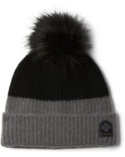 Columbia Winter Blur Pom Beanie Hat - Black