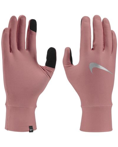 Nike W Lightweight Tech Rg Handschoenen In De Kleur Red Stardust/red Stardust/zilver - Paars