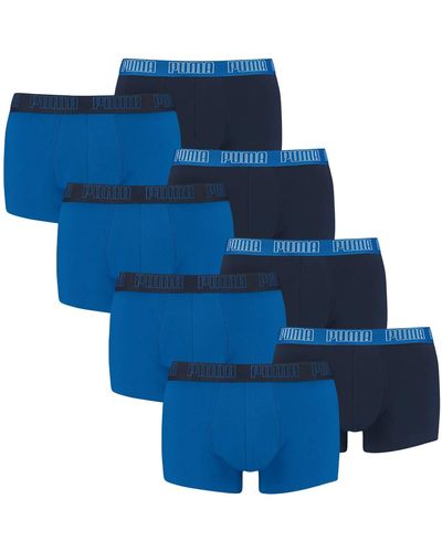 PUMA Shortboxer Unterhosen Trunks 100000884 8er Pack - Blau