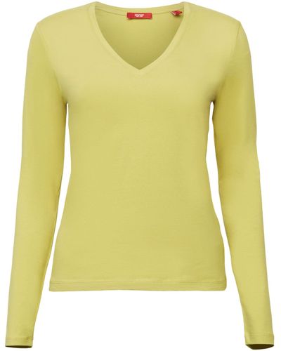 Esprit 093ee1k317 T-shirt - Yellow