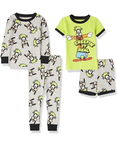 Amazon Essentials Disney Star Wars Marvel Frozen Snug-Fit Cotton Pajamas Sleepwear Sets Conjunto de Pijama - Metálico