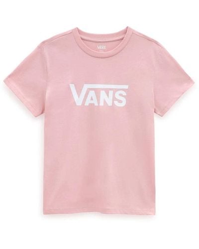 Vans Drop V SS Crew-b Camiseta - Rosa