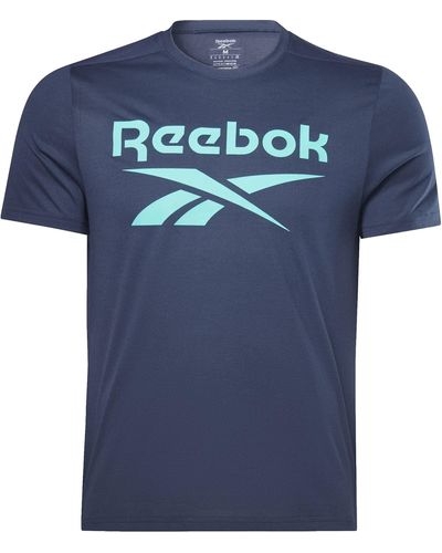 Reebok Wrokout Ready Graphic T-Shirt - Blau