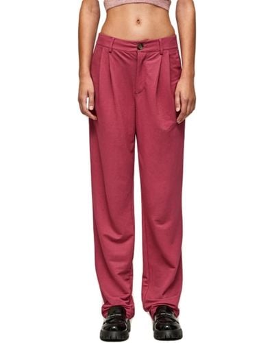 Pepe Jeans Colette Trousers - Red