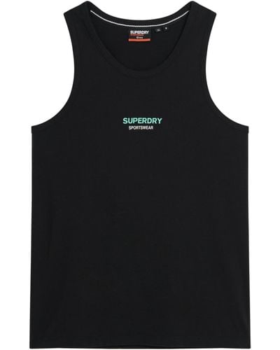 Superdry Sportswear Logo Relaxed Vest Xl Black