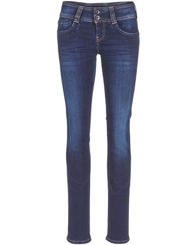 Pepe Jeans Gen Jeans Women Blue / H06 - Uk 6/8 (us 25/32) - Straight Jeans