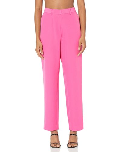 The Drop Abby Flat Front Pant - Pink