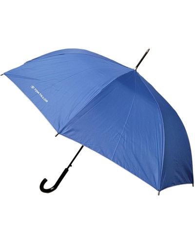 Tom Tailor Regenschirm Stockschirm Schirm Lady Long Automatik blau