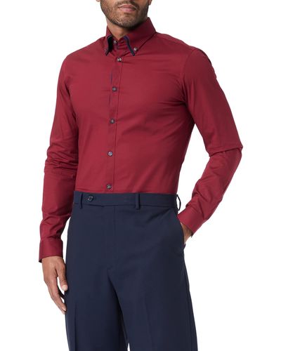 FIND Double Collar Slim Fit - Rouge