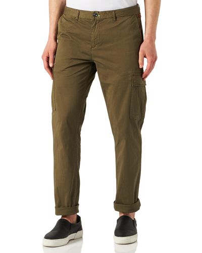 Scotch & Soda Stuart-garment Dye Slim-fit Cargo Trousers - Green