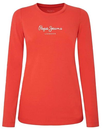 Pepe Jeans New Virginia Ls N - Rosso