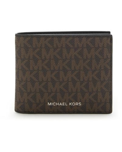 Michael Kors Bi-fold Wallet Brown One Size