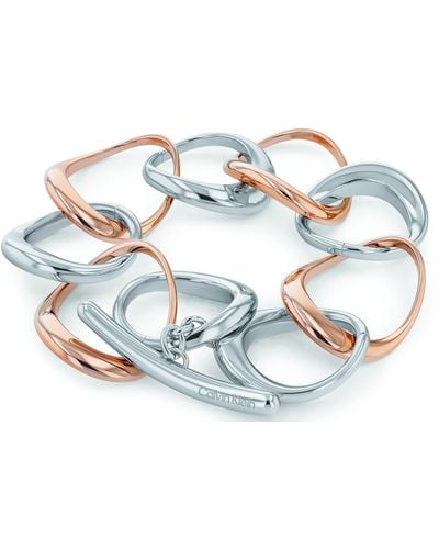 Calvin Klein Bracelet à maillons pour Collection WARPED RINGS - 35000007 - Métallisé