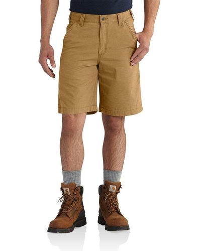 Carhartt Mens 10" Rugged Flex Rigby Shorts - Natural